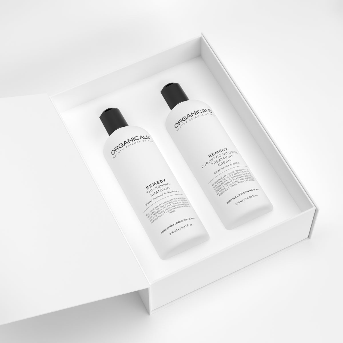 ORGANICALS Remedy Thickening Shampoo + Fortifying Infusion Treatment Cream – Комплект за Обем и Укрепване на Коса 2×250 мл