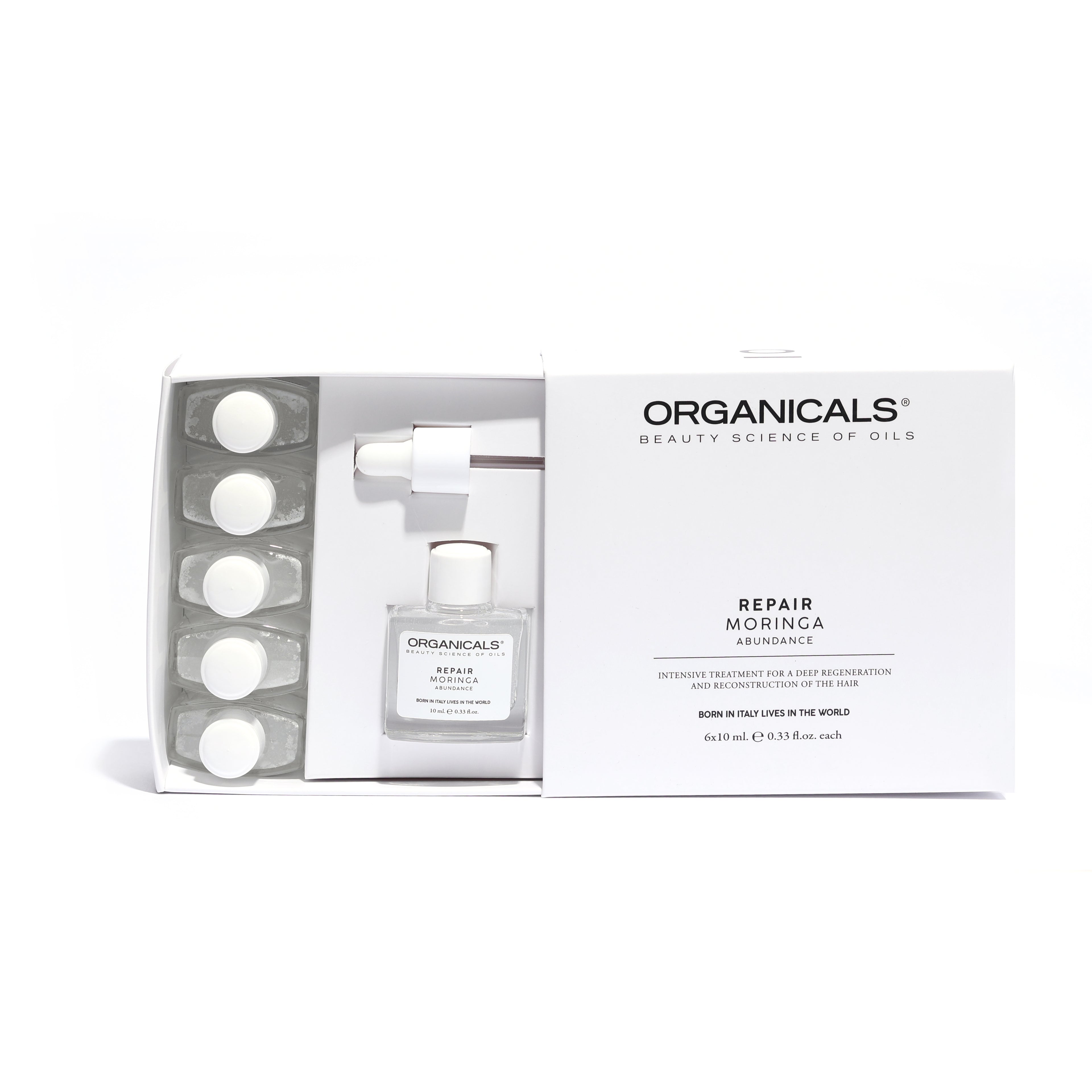 ORGANICALS Abundance Repair Moringa Six Vials – Интензивна Терапия за Коса 6х10 мл
