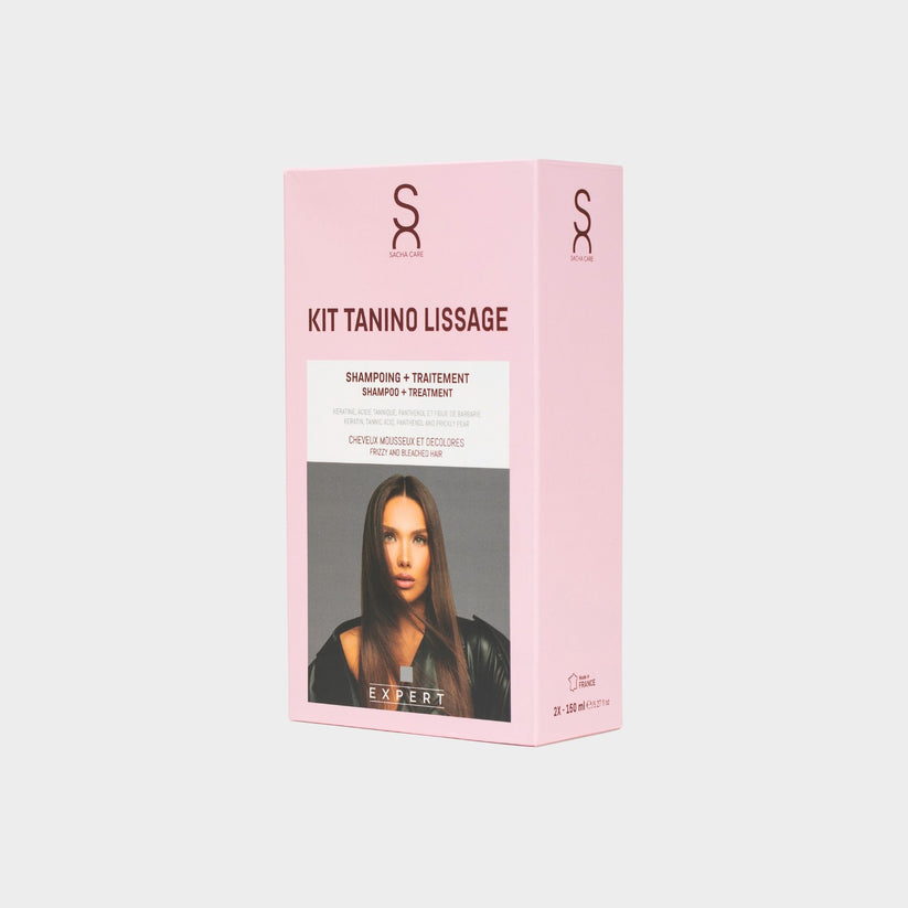 SACHA CARE Tanino Smoothing Kit Shampoo + Treatment – Кератинов Комплект с Танин за Изглаждане на Коса 2×150 мл