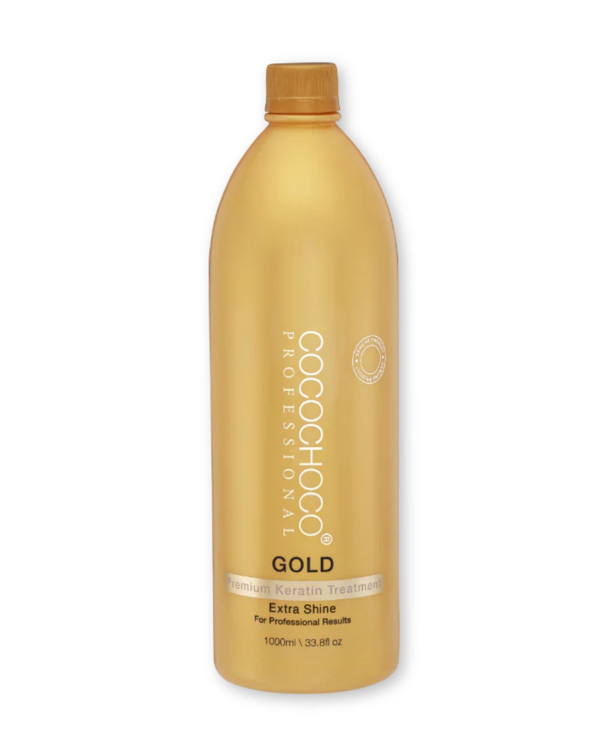 COCOCHOCO Gold Brazilian Keratin Treatment – Кератинова Терапия за Изправяне на Косата с 24K Злато 1000 мл
