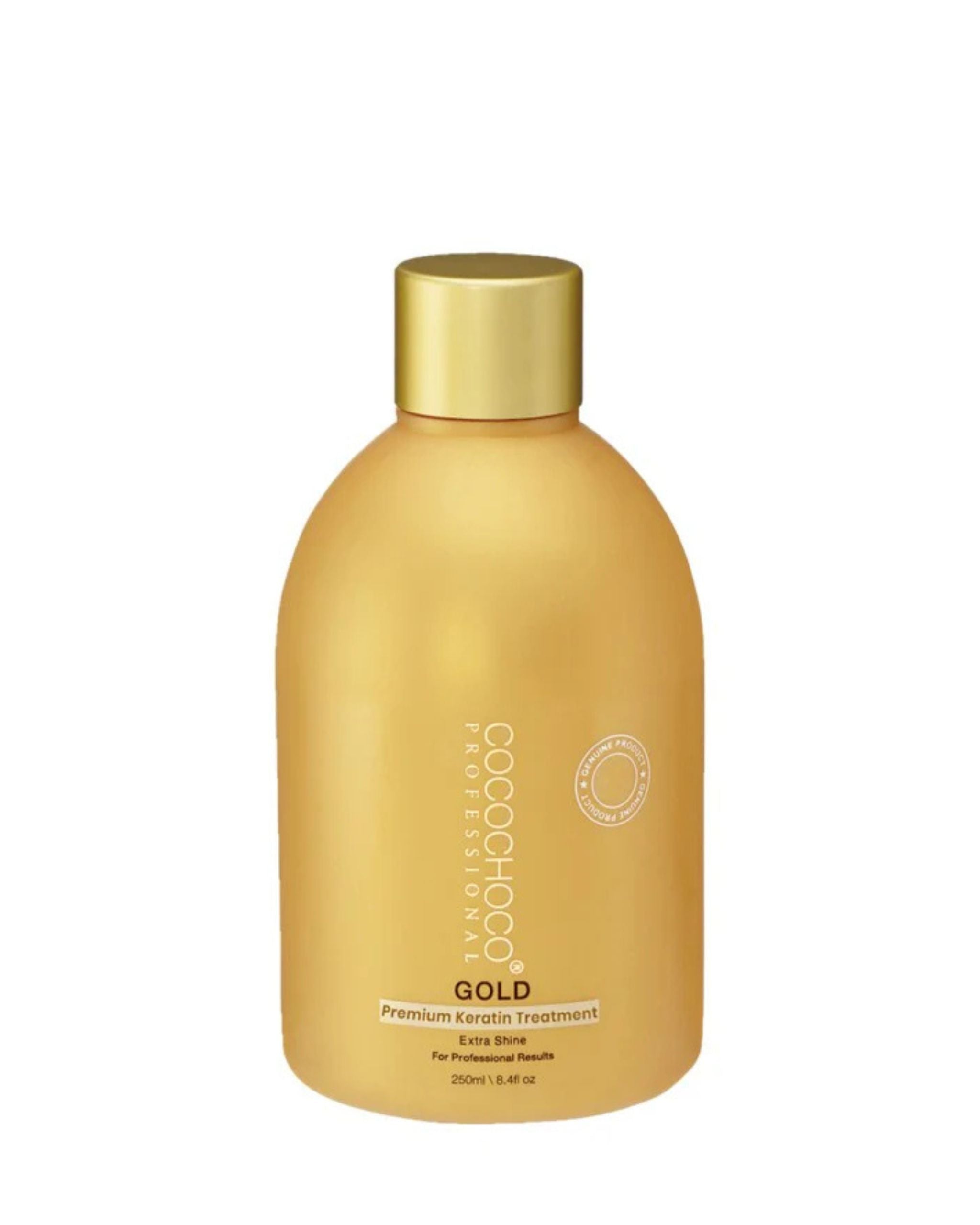 COCOCHOCO Gold Brazilian Keratin Treatment – Кератинова Терапия за Изправяне на Косата с 24K Злато 250 мл