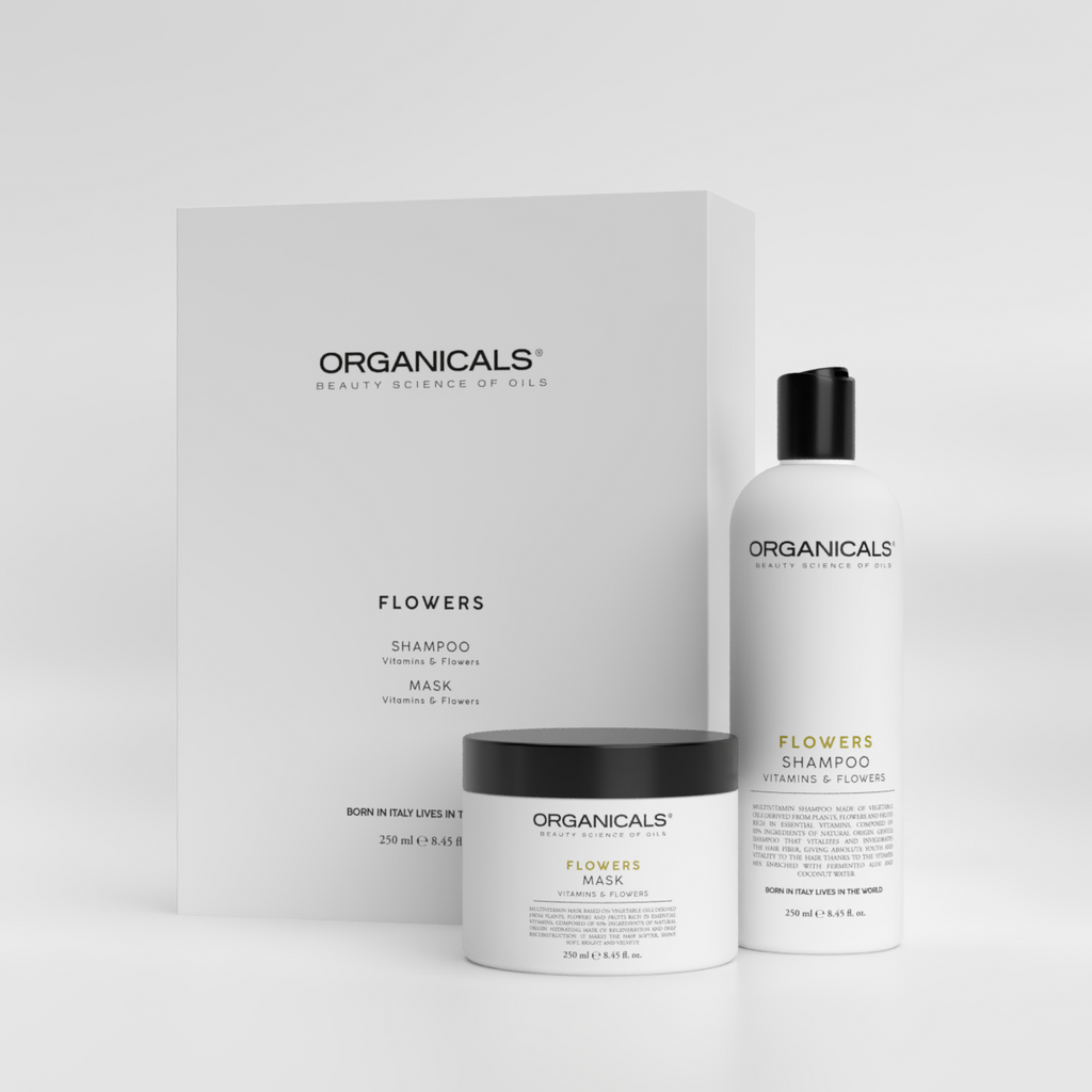 ORGANICALS Flowers Shampoo + Mask Vitamins & Flowers – Комплект за Възстановяване и Жизненост на Коса 2×250 мл