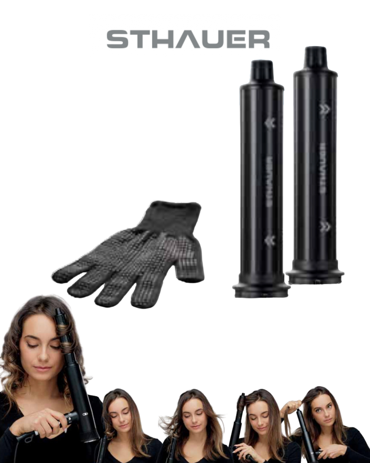 STHAUER Waves Kit Pro комплект барели за къдрене – подарък
